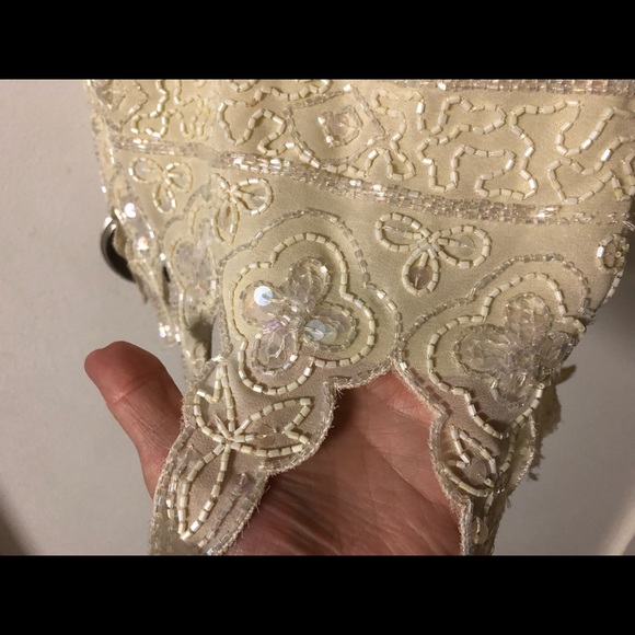 Exotic Beaded Skirt Sz L New with Tags Embellished Sparkly Bottoms embellished - Picture 8 of 15